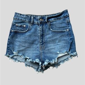 Zara denim cut-off jean shorts
